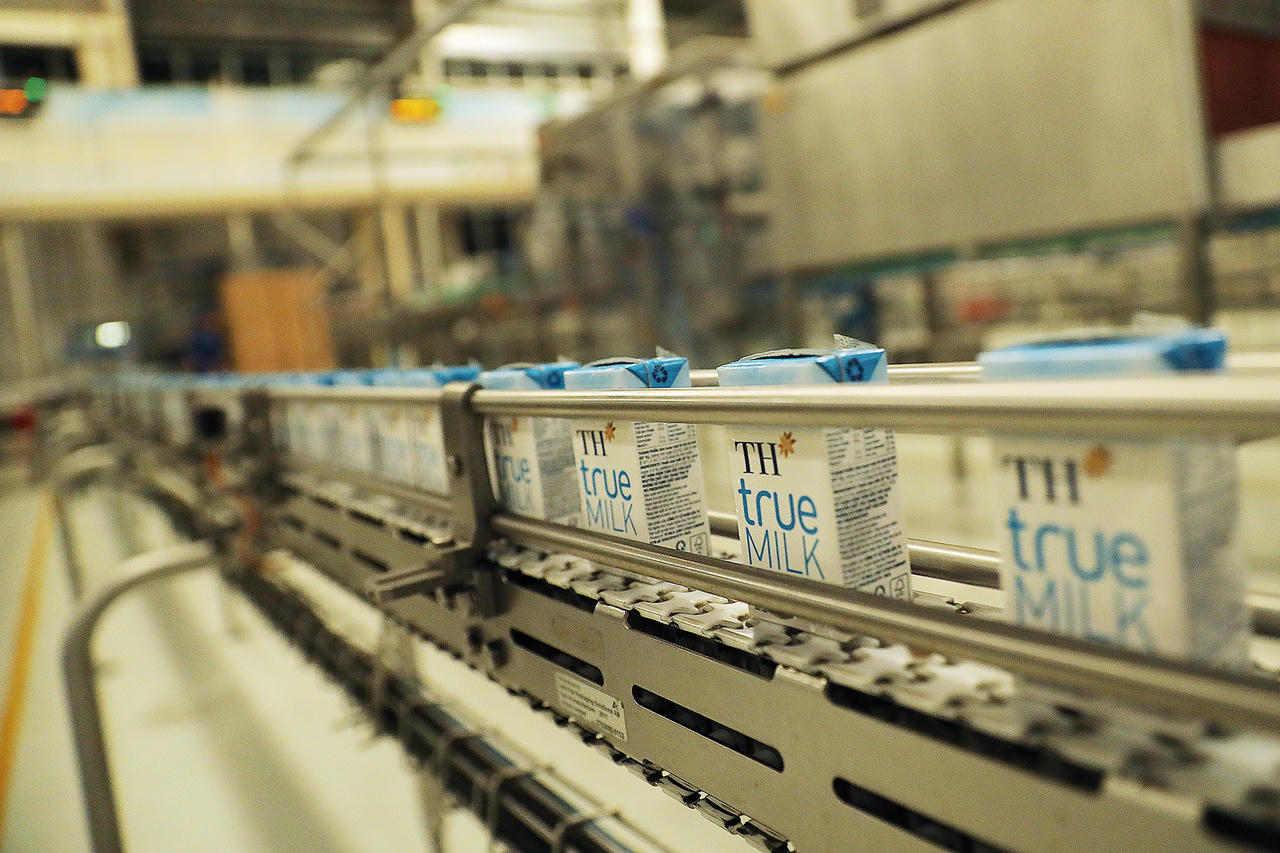 Nhà máy chế biến sữa tươi sạch và Cụm trang trại tập trung công nghệ cao khép kín lớn nhất thế giới của TH nằm không xa những cánh đồng nguyên liệu rộng lớn