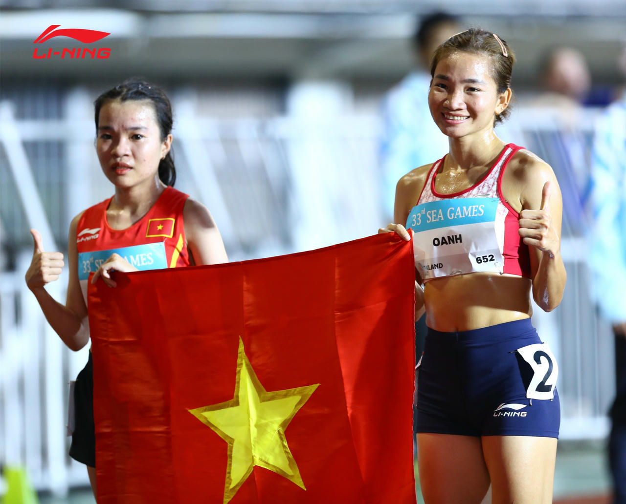 Nguyễn Thị Oanh vẫn là gương mặt xuất sắc của điền kinh Việt Nam (Ảnh Lining)