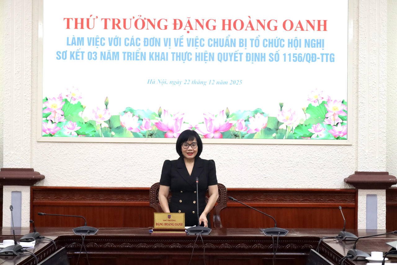 Thứ trưởng Đặng Hoàng Oanh phát biểu kết luận.