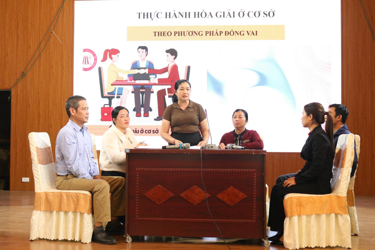 Các đại biểu thực hành hòa giải cơ sở&nbsp;