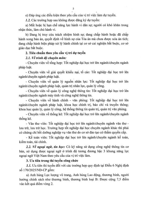 Cục Quản lý THADS thông báo tuyển dụng công chức Hệ thống THADS năm 2025 theo phương thức thi tuyển
