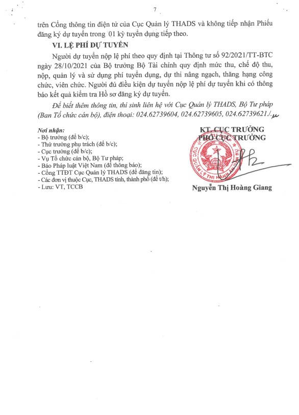 Cục Quản lý THADS thông báo tuyển dụng công chức Hệ thống THADS năm 2025 theo phương thức thi tuyển