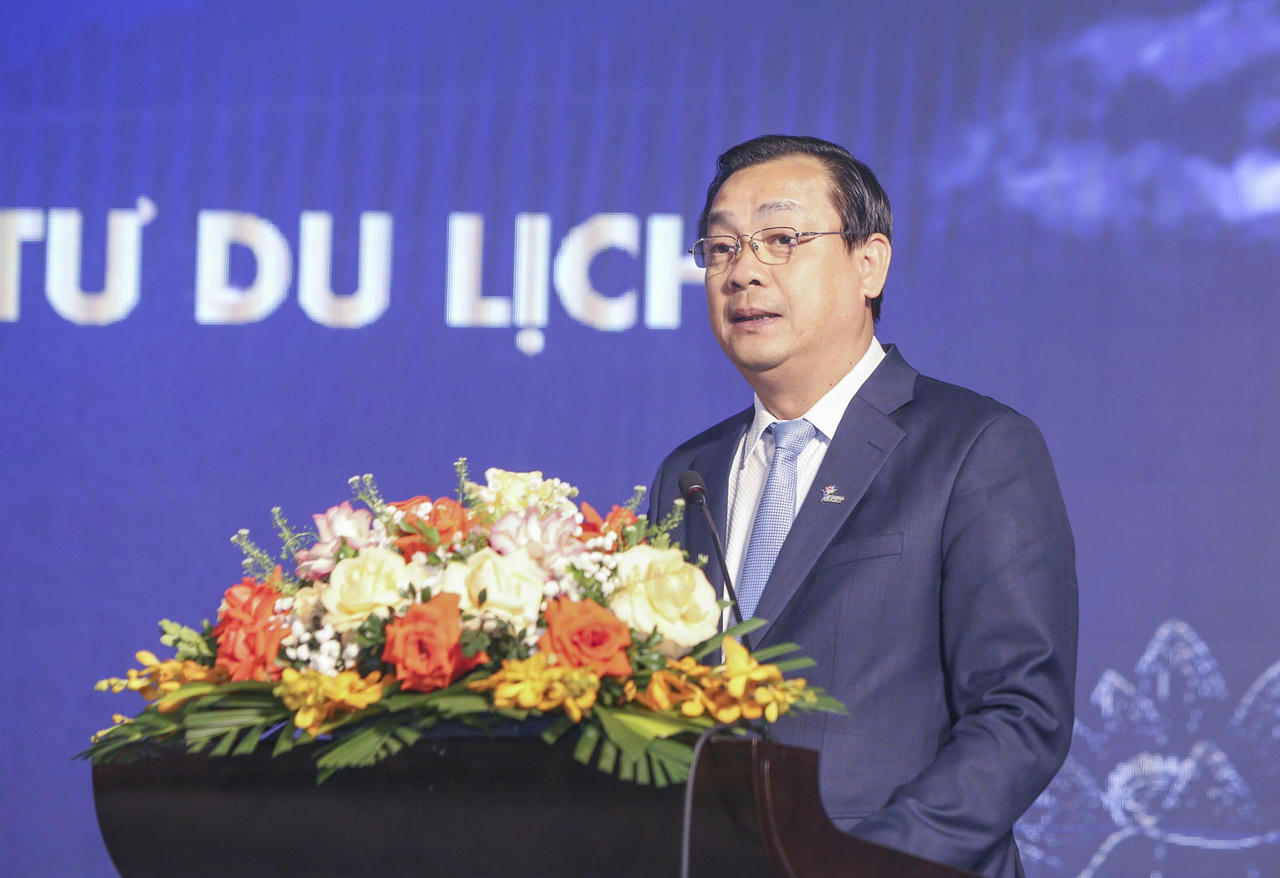 Ông Nguyễn Trùng Khánh, Cục trưởng Cục Du lịch quốc gia Việt Nam phát biểu tại Hội thảo.