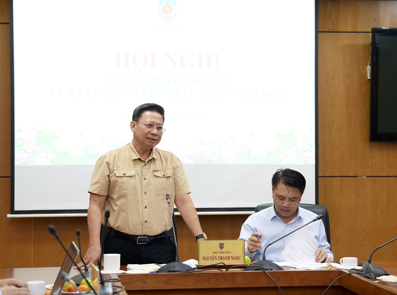 Thứ trưởng Nguyễn Thanh Ngọc phát biểu kết luận.