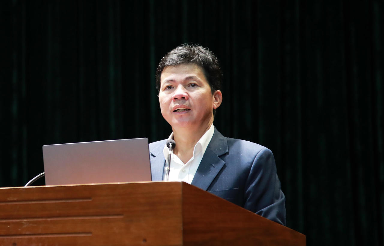 Trưởng ban Nội chính Thành ủy Đà Nẵng Võ Công Chánh phát biểu tại tại hội nghị.