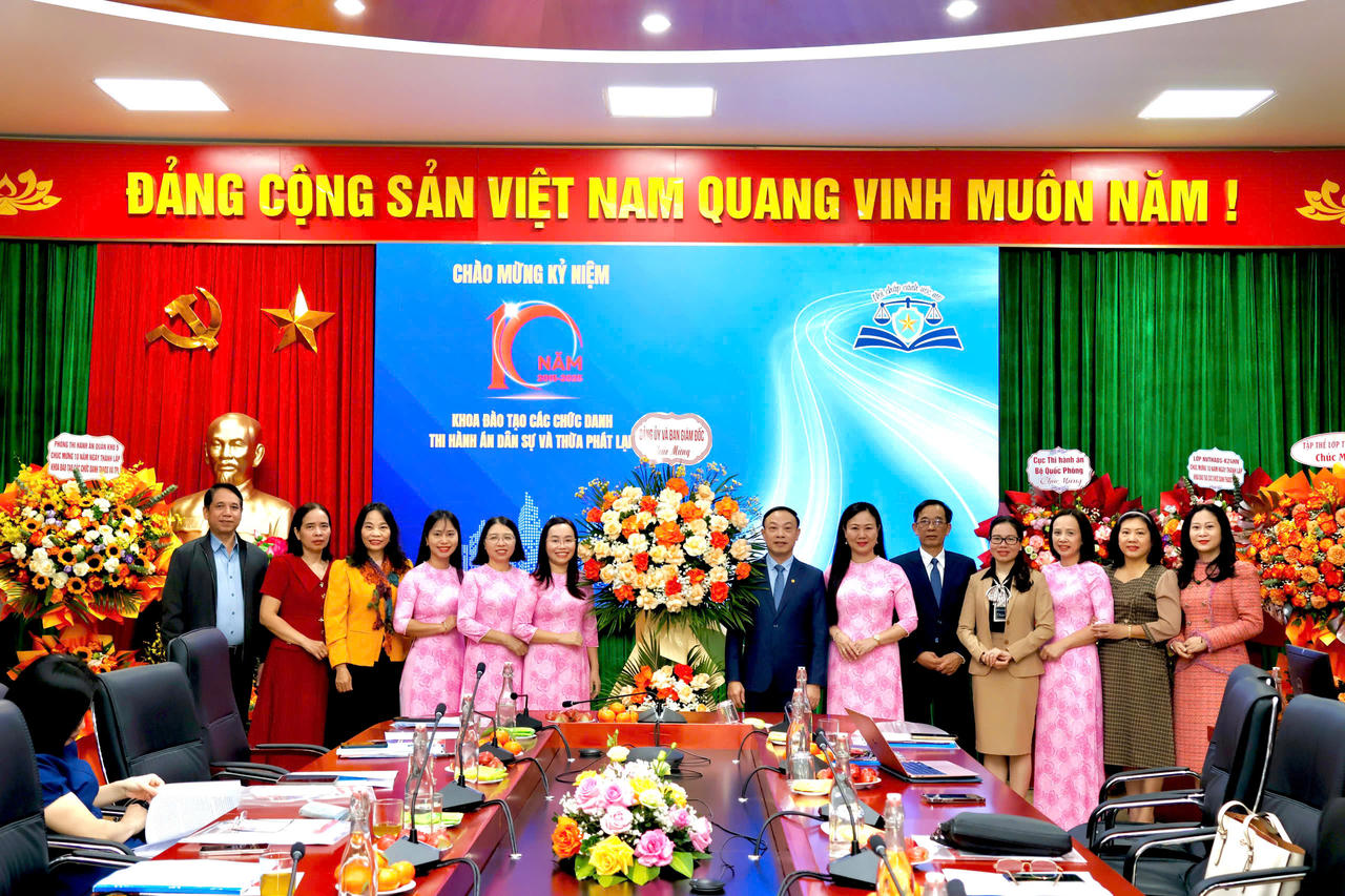 Khoa Đào tạo các chức danh Thi hành án dân sự và Thừa phát lại cần đổi mới một cách toàn diện 