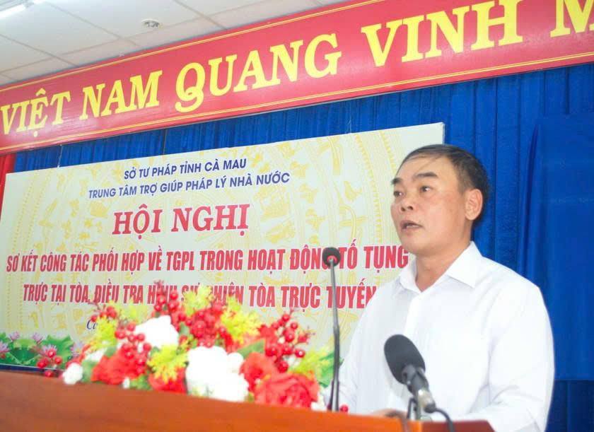 Phó Giám đốc Trung tâm Trợ giúp pháp lý nhà nước tỉnh Cà Mau Ngô Đức Bính.
