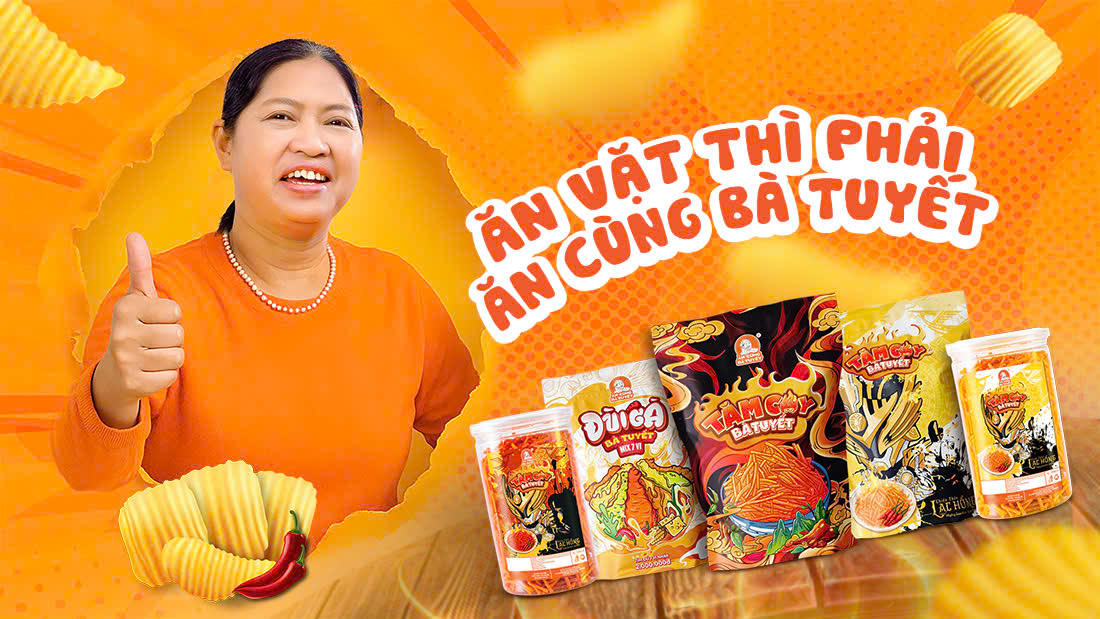 Thương hiệu "“Ăn cùng bà Tuyết” trở thành biểu tượng của người nông dân biết dùng công nghệ để tiếp cận thị trường.