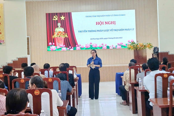 Cà Mau: Tăng cường truyền thông trợ giúp pháp lý gắn với xây dựng nông thôn mới