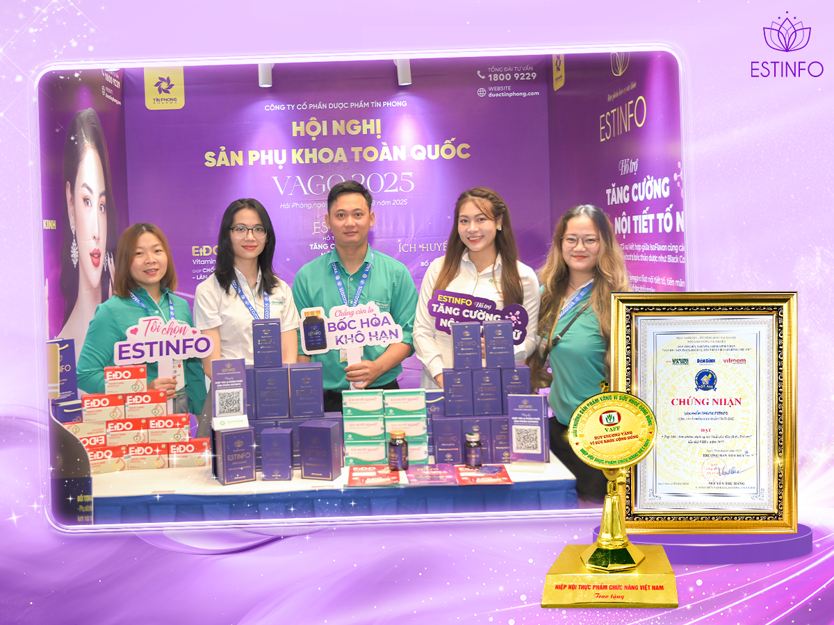 Estinfo sản phẩm hỗ trợ tăng cường nội tiết tố uy tín, chất lượng