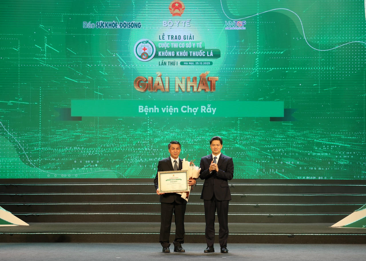 20 đơn vị xuất sắc đoạt giải Cuộc thi 'Cơ sở y tế không khói thuốc lá' 