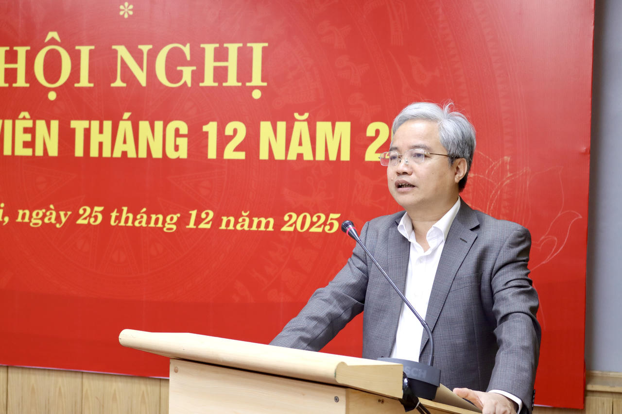 Phó Bí thư chuyên trách Đảng ủy Bộ Nguyễn Quang Thái phát biểu khai mạc.