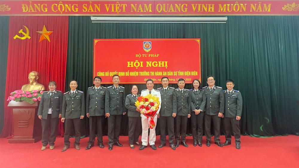 Ông Đoàn Trọng Ngôn được bổ nhiệm Trưởng Thi hành án dân sự tỉnh Điện Biên.