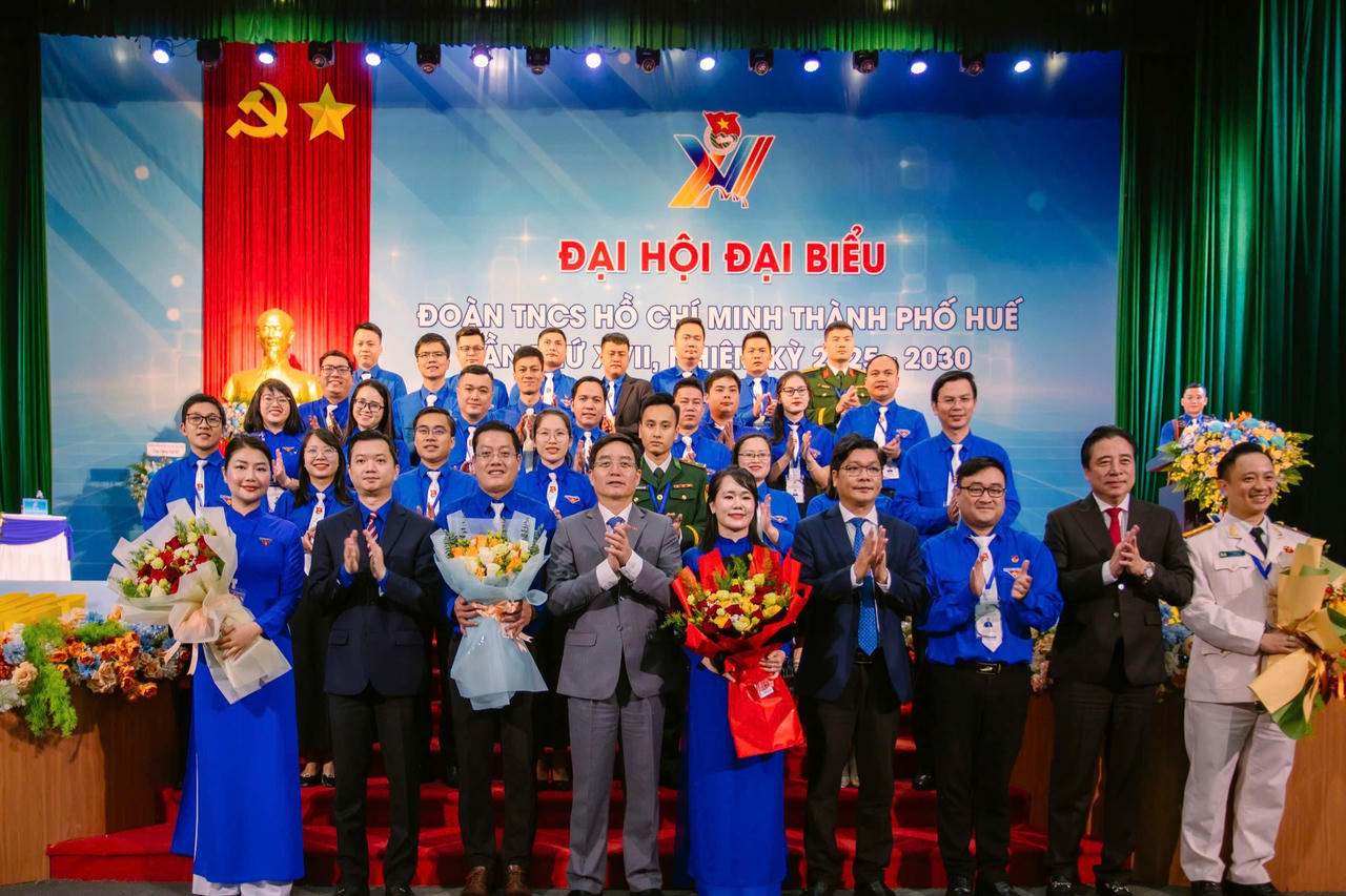 Đại hội đại biểu Đoàn TNCS Hồ Chí Minh TP Huế lần thứ XVII, nhiệm kỳ 2025 - 2030 thành công tốt đẹp