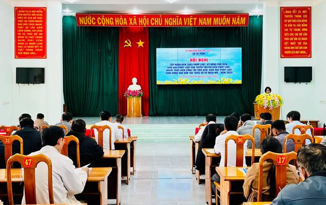 Gia Lai: Sở Tư pháp tập huấn kỹ năng phổ biến, giáo dục pháp luật