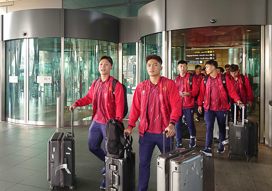  U23 Việt Nam đã đặt chân tới Qatar.

