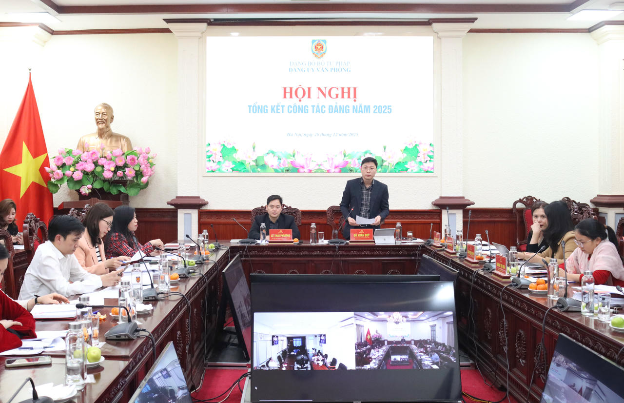 Văn phòng Bộ Tư pháp tổng kết công tác đảng năm 2025