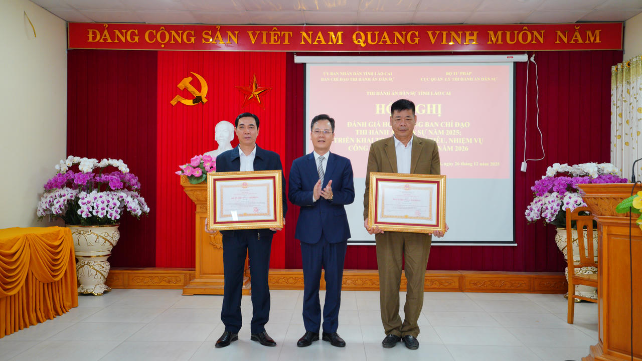 Lào Cai xếp thứ 5 toàn quốc về số việc thi hành án dân sự năm 2025