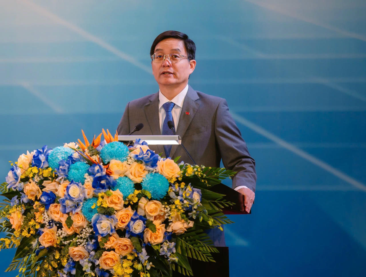 Bí thư Thành ủy Huế Nguyễn Đình Trung phát biểu chỉ đạo tại Đại hội.