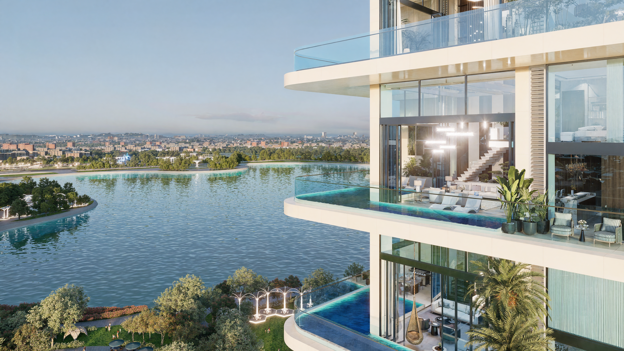 Mỗi Sky Villa là một 'tiểu resort' giữa tầng không với hồ bơi và sân vườn riêng biệt, nơi sự riêng tư được nâng tầm thành đặc quyền.