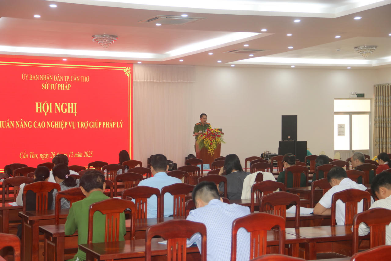 Thượng tá Nguyễn Hữu Nam - Phó Chánh Văn phòng Cơ quan CSĐT, Công an TP Cần Thơ đánh giá, trợ giúp pháp lý rất quan trọng trong tố tụng hình sự