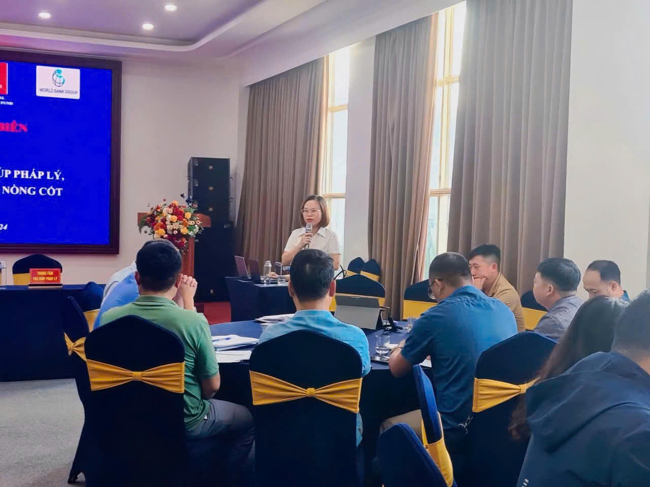 Một buổi tuyên truyền pháp luật về TGPL của cán bộ TGPL tỉnh Điện Biên.