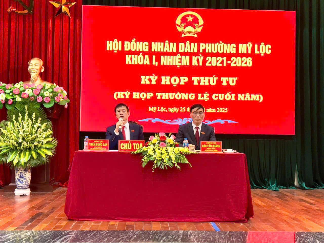 Thời gian tới&nbsp;HĐND phường Mỹ Lộc xác định tiếp tục vận hành hiệu quả mô hình chính quyền địa phương 2 cấp.