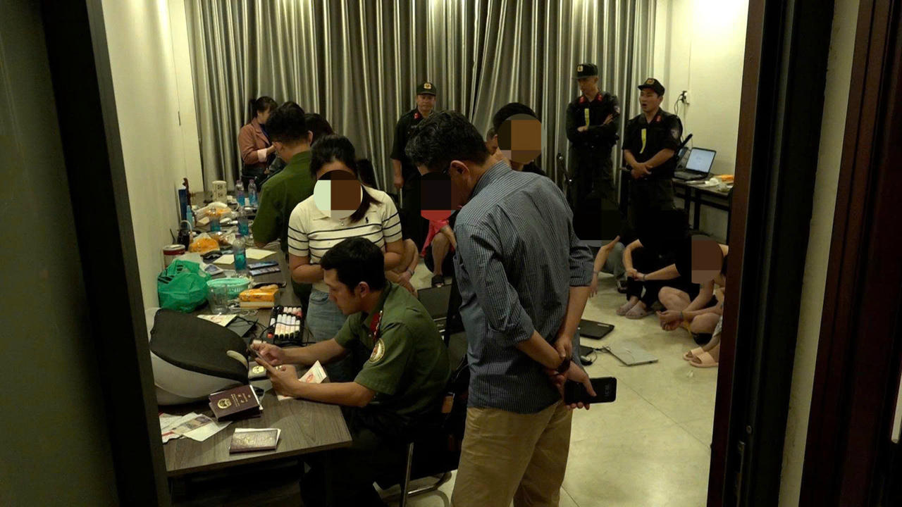 Triệt phá 5 tụ điểm đánh bạc trực tuyến do người nước ngoài tổ chức 