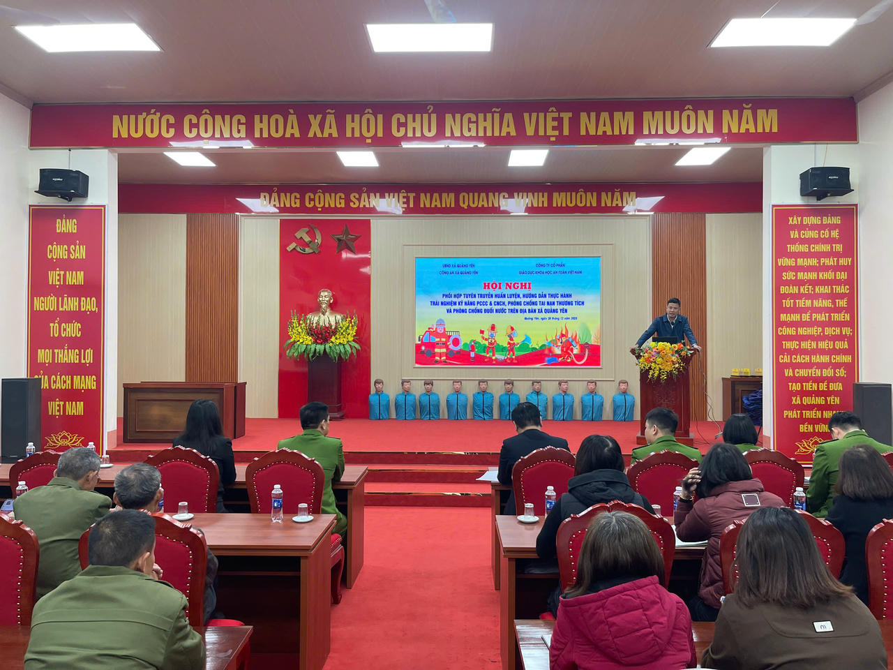 Tuyên truyền, huấn luyện phòng cháy, chữa cháy và cứu nạn cứu hộ tại xã Quảng Yên (Phú Thọ)
