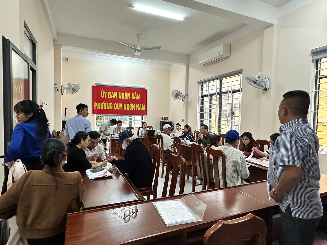 Quang cảnh buổi tuyên truyền.