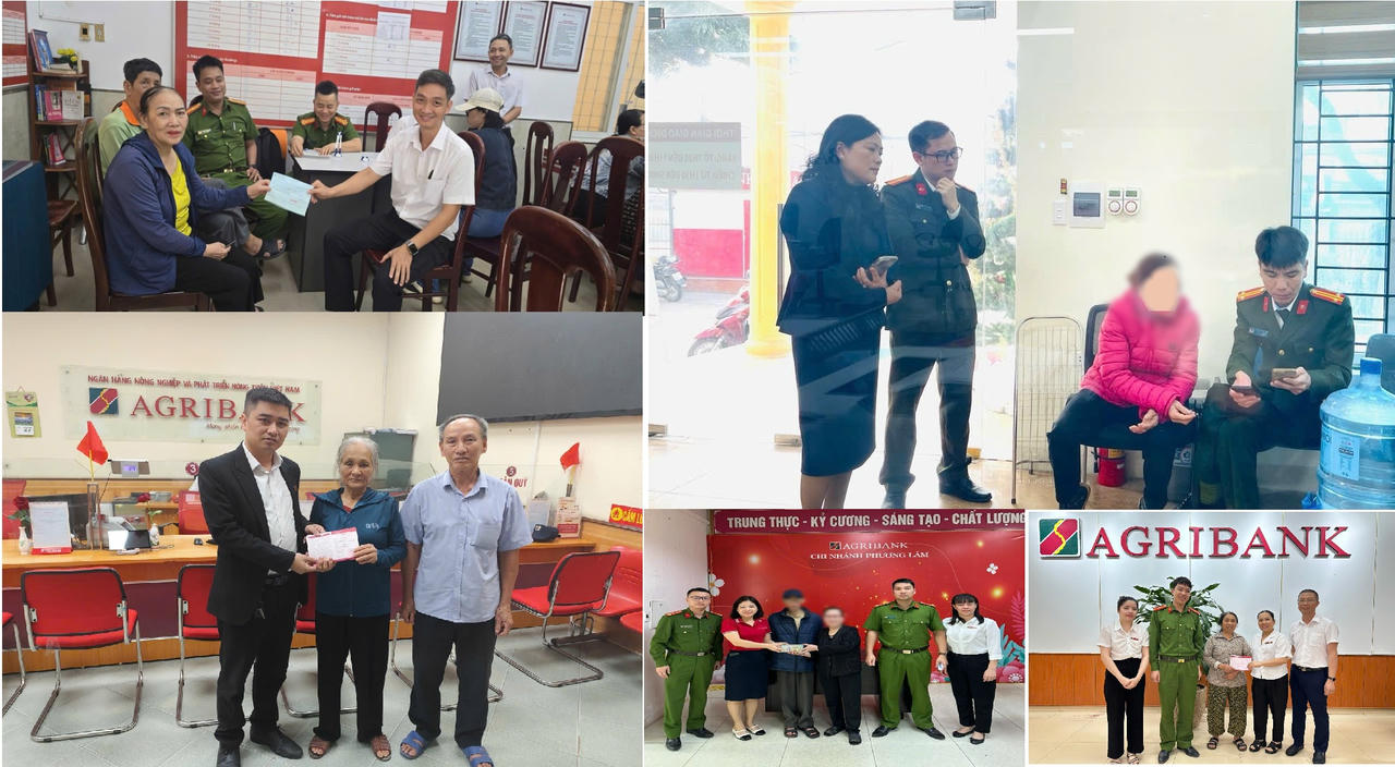 Agribank ngăn chặn gần 60 vụ lừa đảo qua không gian mạng, bảo toàn số tiền hơn 17 tỷ đồng cho các khách hàng năm 2025.