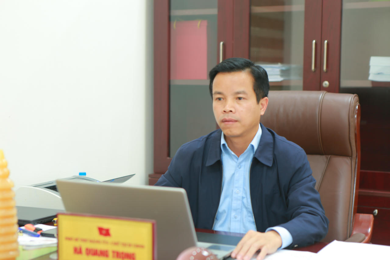 Ông Hà Quang Trọng, Chủ tịch UBND xã Văn Lăng