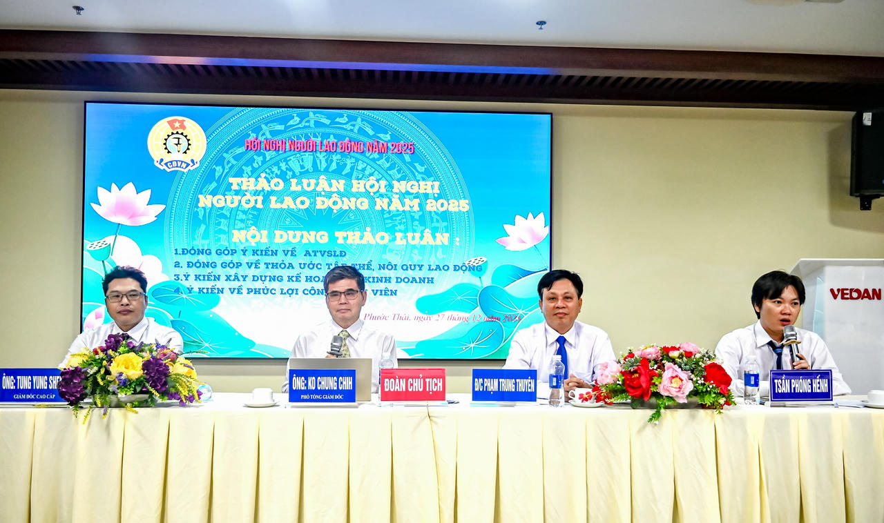 Vedan Việt Nam tổ chức Hội nghị người lao động năm 2025