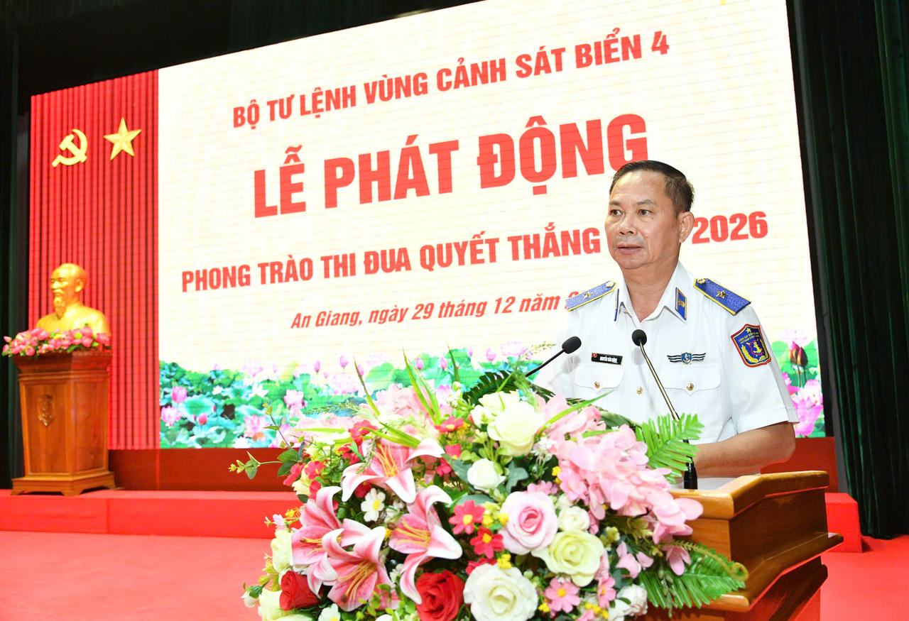 BTL Vùng Cảnh sát biển 4 quyết tâm thi đua hoàn thành thắng lợi nhiệm vụ năm 2026
