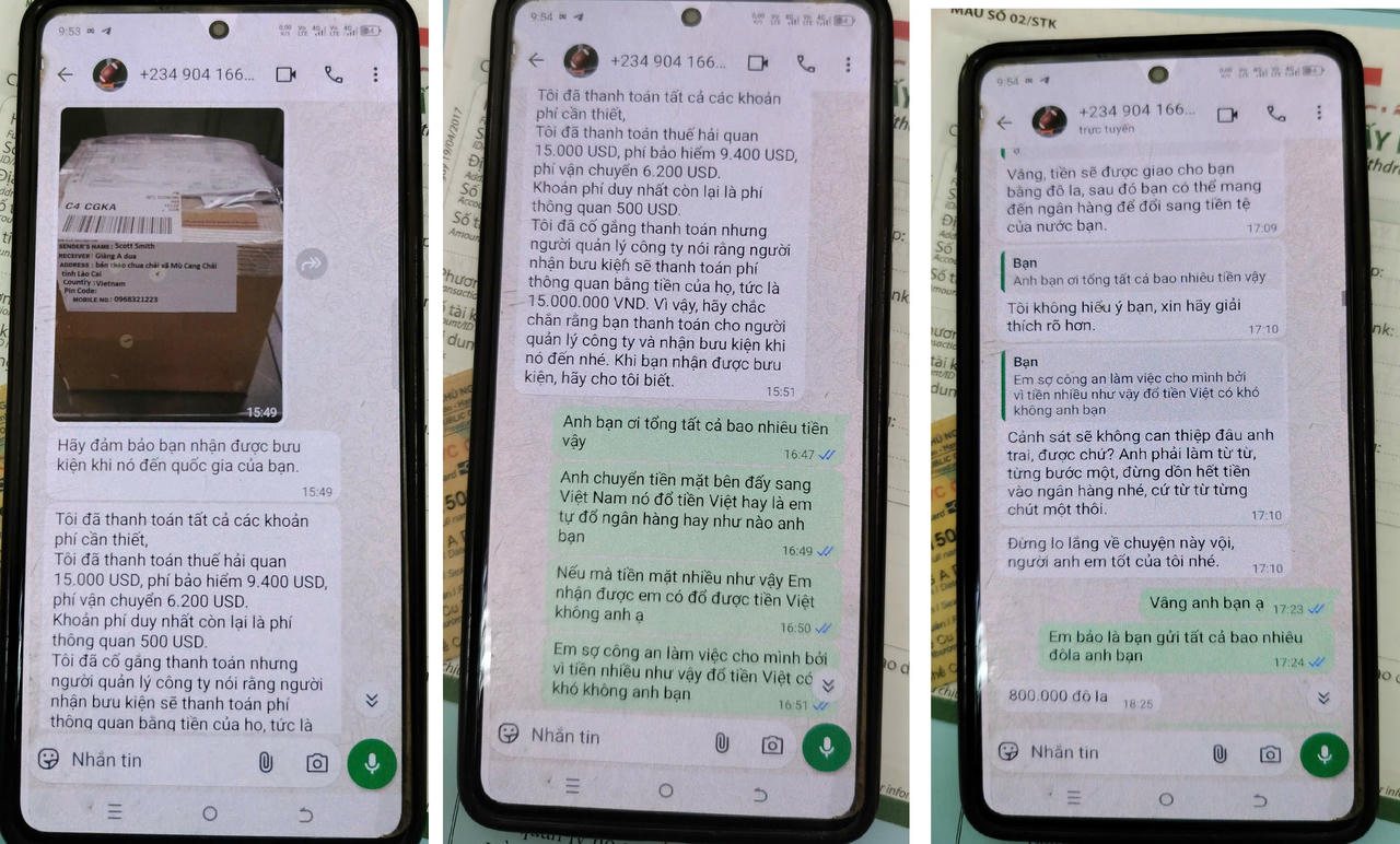 &nbsp;Đối tượng lừa đảo dưới hình thức tặng quà từ nước ngoài, được cán bộ Agribank Chi nhánh Yên Bái phát hiện và ngăn chặn kịp thời.