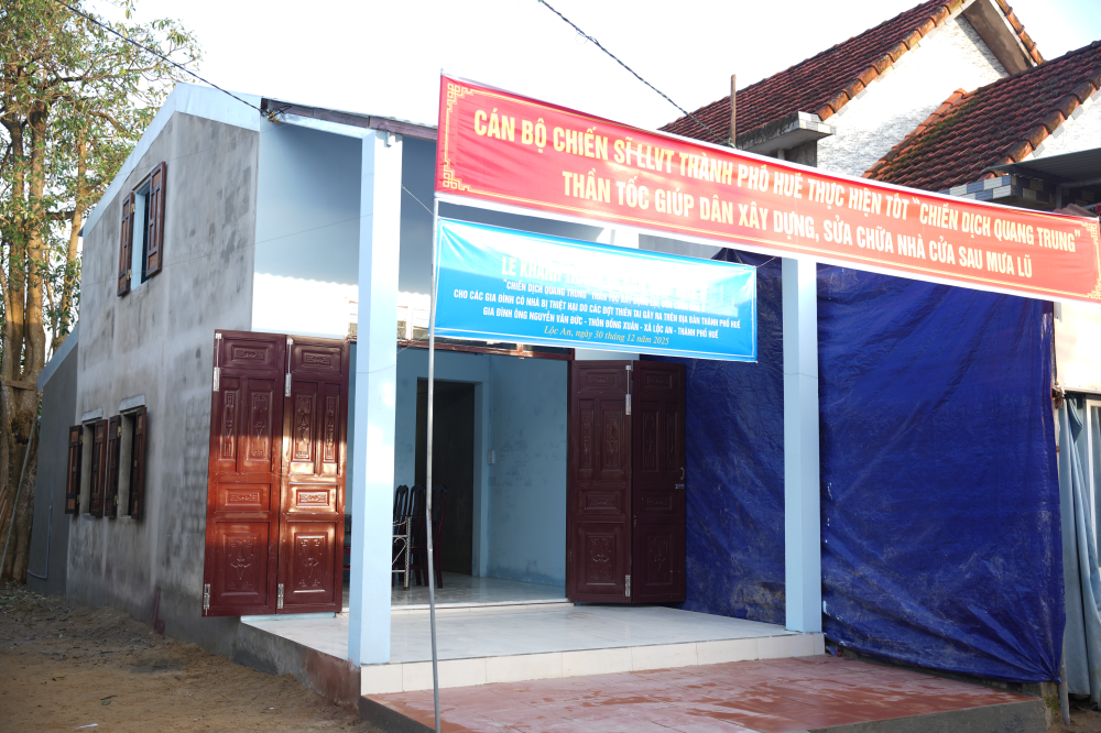 Ngôi nhà của&nbsp;ông Nguyễn Văn Đức được xây dựng kiên cố.&nbsp;&nbsp;