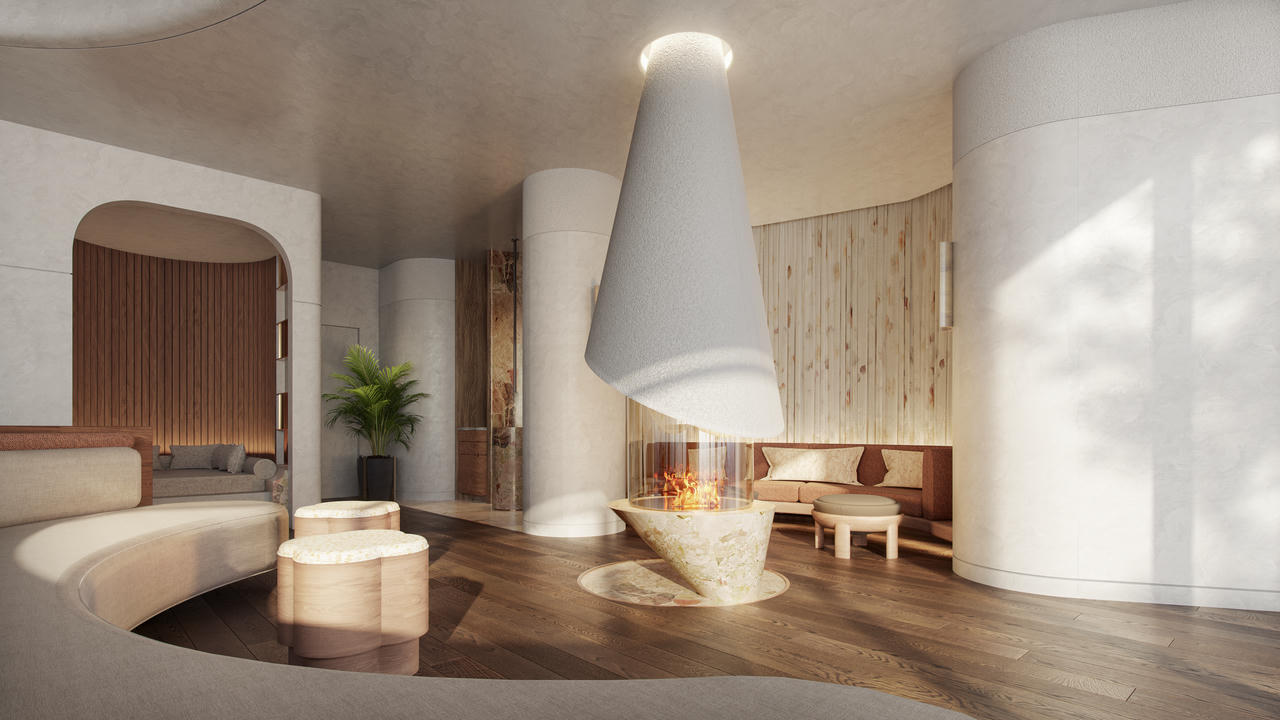 Không gian thư giãn giữa các chu trình trị liệu tại HAUS Wellness Center.