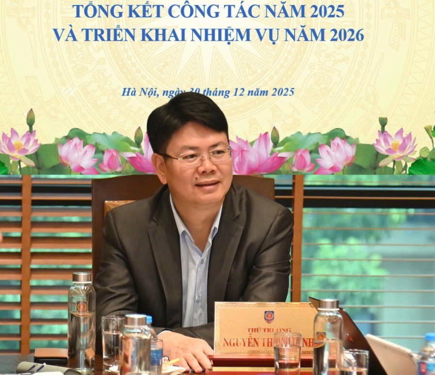 Thứ trưởng Bộ Tư pháp Nguyễn Thanh Tịnh phát biểu kết luận Hội nghị.