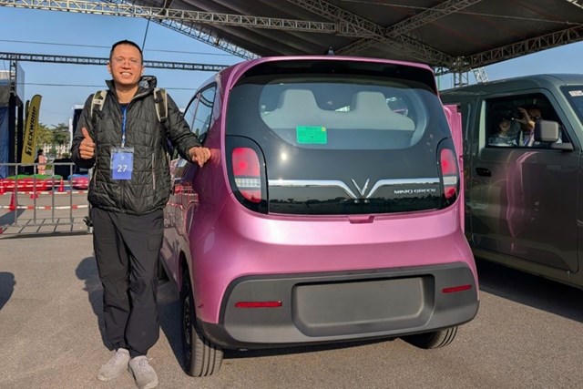 Anh Cường đánh giá cao khả năng chạy dịch vụ của VinFast Minio Green