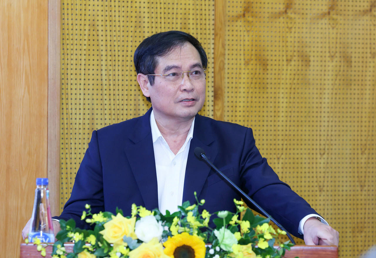 Phó trưởng Ban Tuyên giáo và Dân vận trung ương Phan Xuân Thủy phát biểu tại Hội nghị. Ảnh: PV