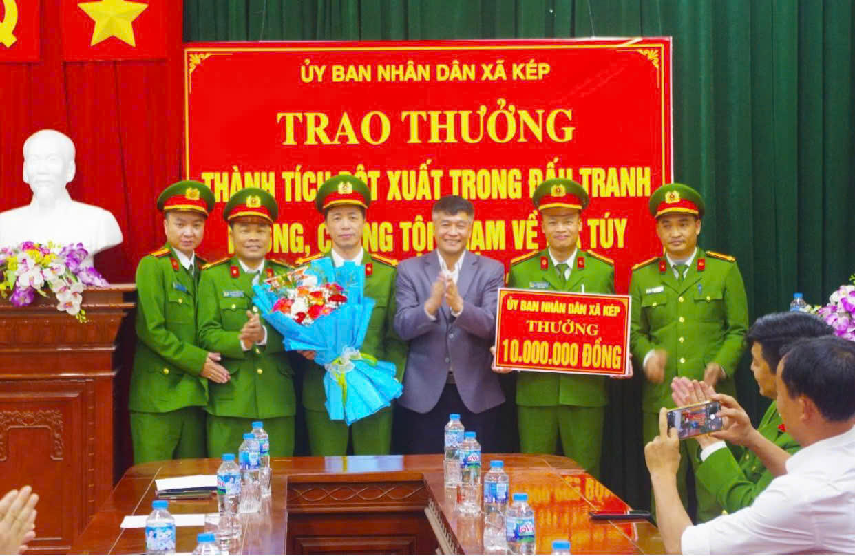 Công an xã Kép (Bắc Ninh) được khen thưởng