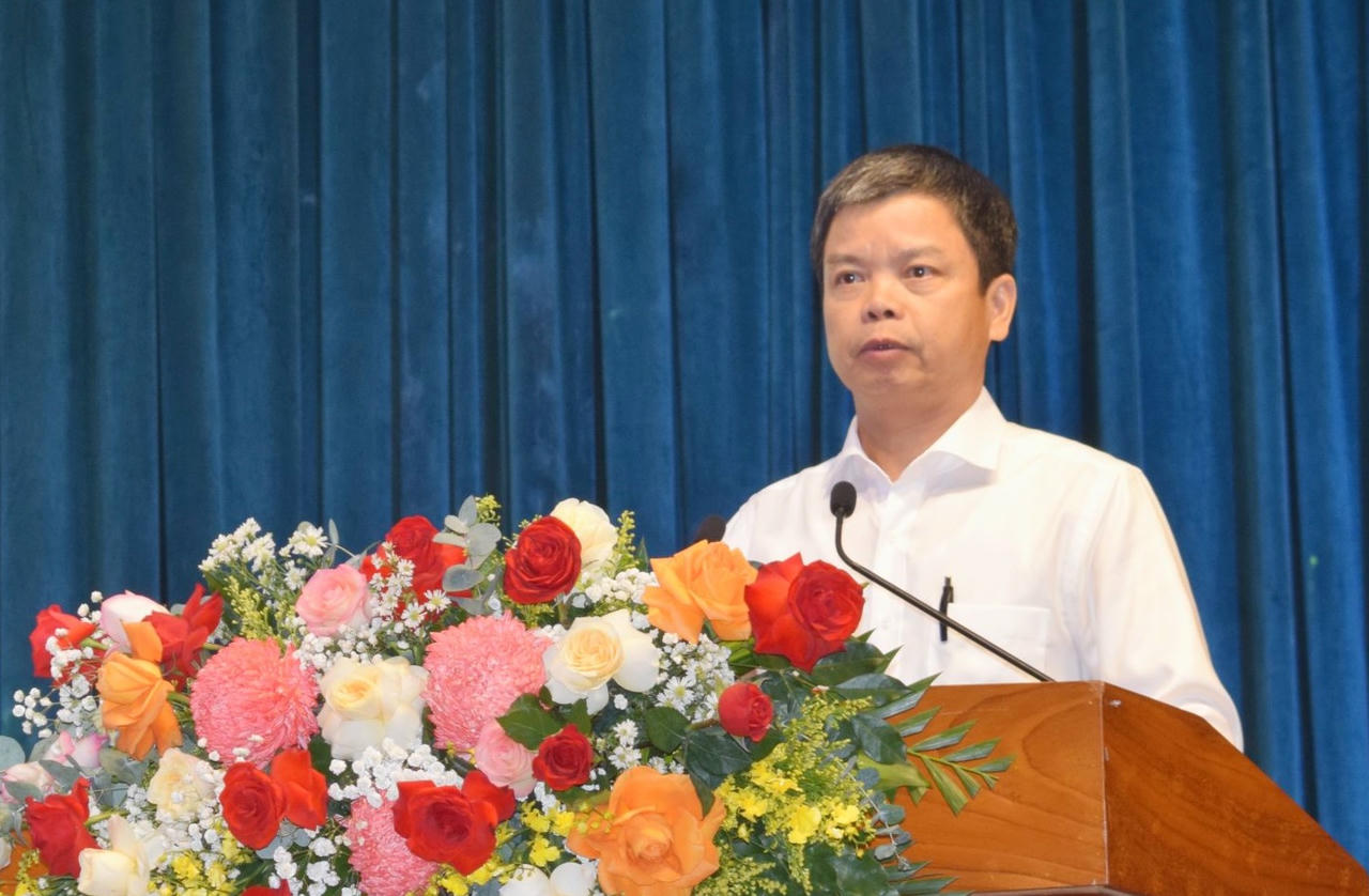 Ông Nguyễn Hữu Quế - Phó Chủ tịch UBND tỉnh Gia Lai phát biểu tại Hội nghị.