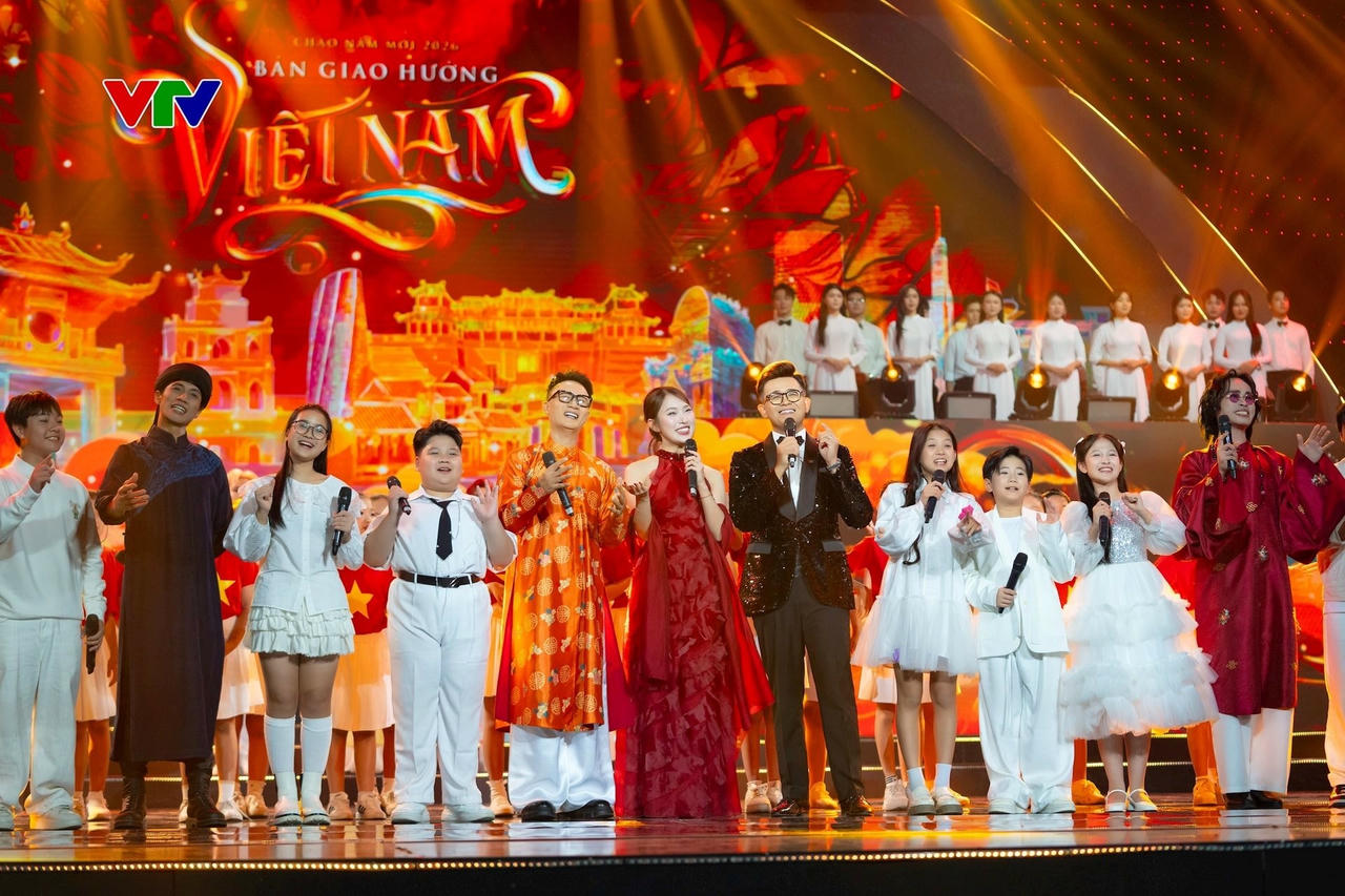 4 phần trong chương trình mang tên: Khát vọng sáng tạo, Văn hoá lan toả, An sinh-Tình người và Con người Việt toả sáng (ảnh VTV).