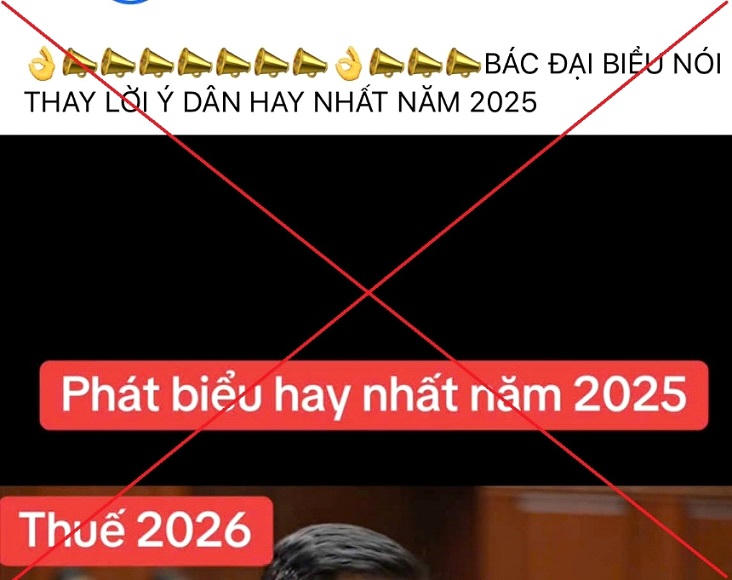 Xử phạt người đăng video AI giả mạo đại biểu Quốc hội, xuyên tạc chính sách thuế