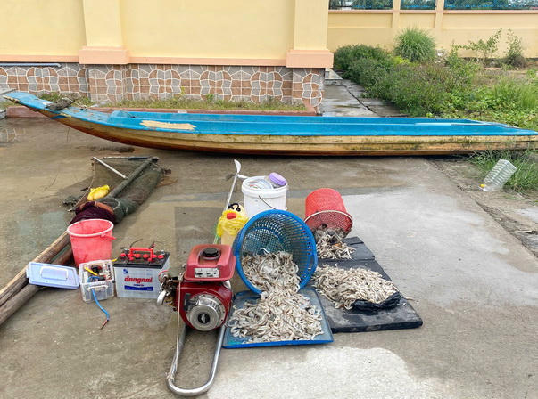 Liên tiếp xử lý các vụ dùng kích điện khai thác thủy sản trái phép