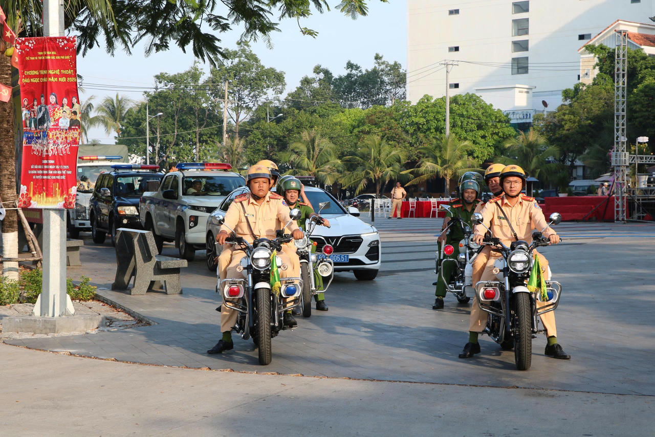 Lực&nbsp;lượng của Trạm Cảnh sát giao thông tại Phú Quốc.