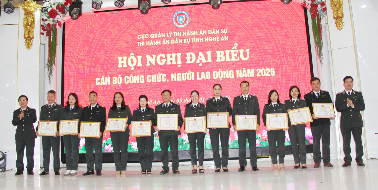 Các cá nhân, tập thể được công nhận Điển hình tiên tiến giai đoạn 2020-2025
