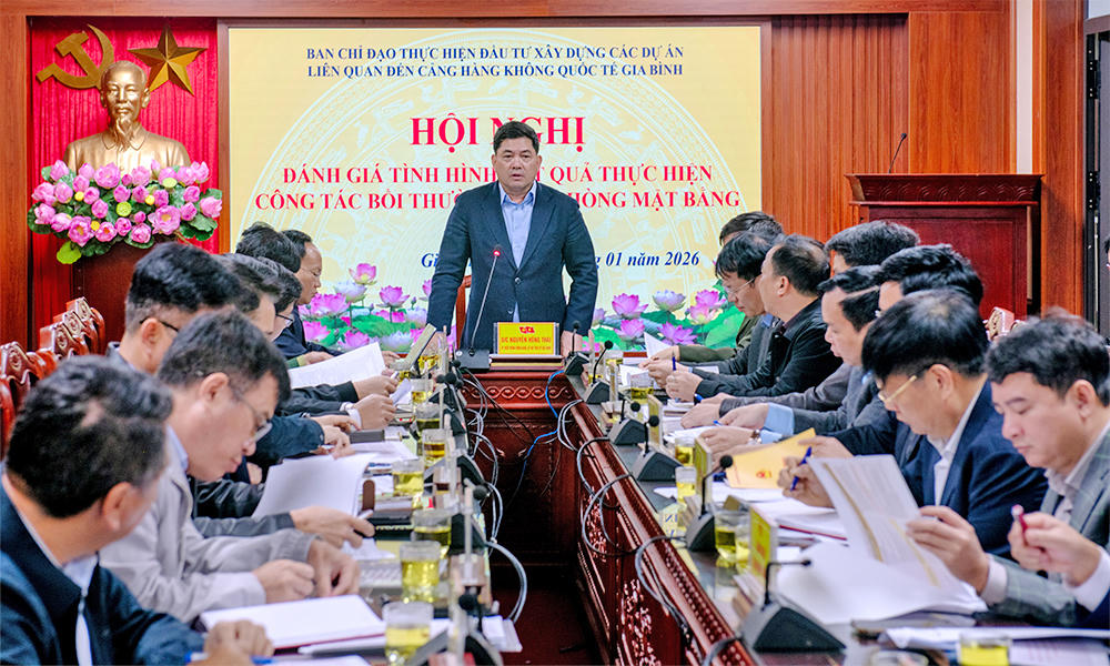 Bắc Ninh: Tập trung chỉ đạo tháo gỡ vướng mắc, đẩy nhanh tiến độ dự án Cảng hàng không quốc tế Gia Bình