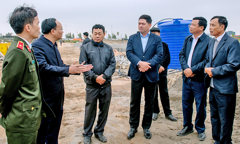 Bí thư Tỉnh ủy Bắc Ninh Nguyễn Hồng Thái kiểm tra Dự án.
