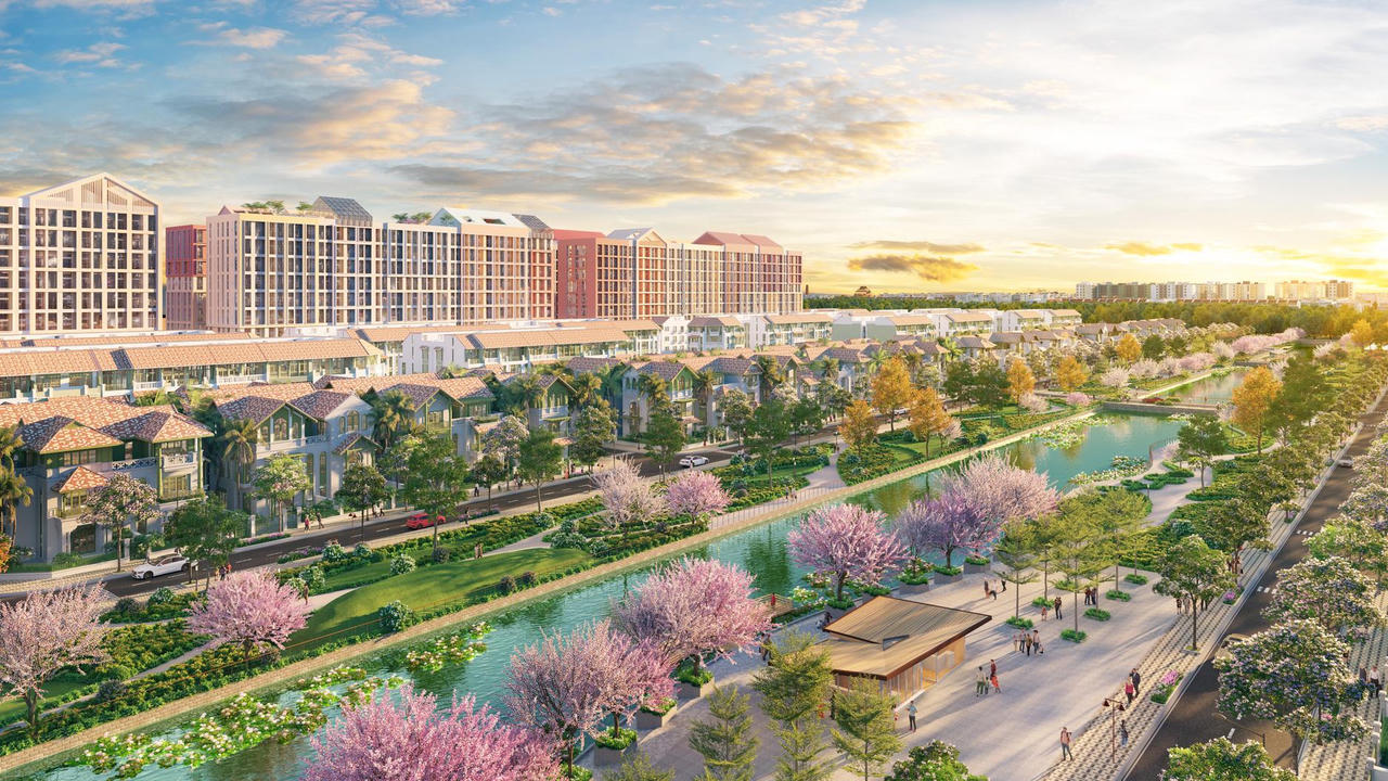 Phân khu Flora Avenue nằm tại trung tâm của mạng lưới hạ tầng trọng điểm. (Ảnh phối cảnh: Sun Property)